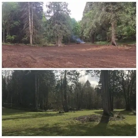 Land Cleared before and after